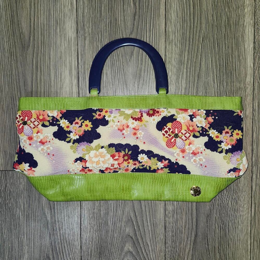 Floral Green Chris Notti Bag/Purse
